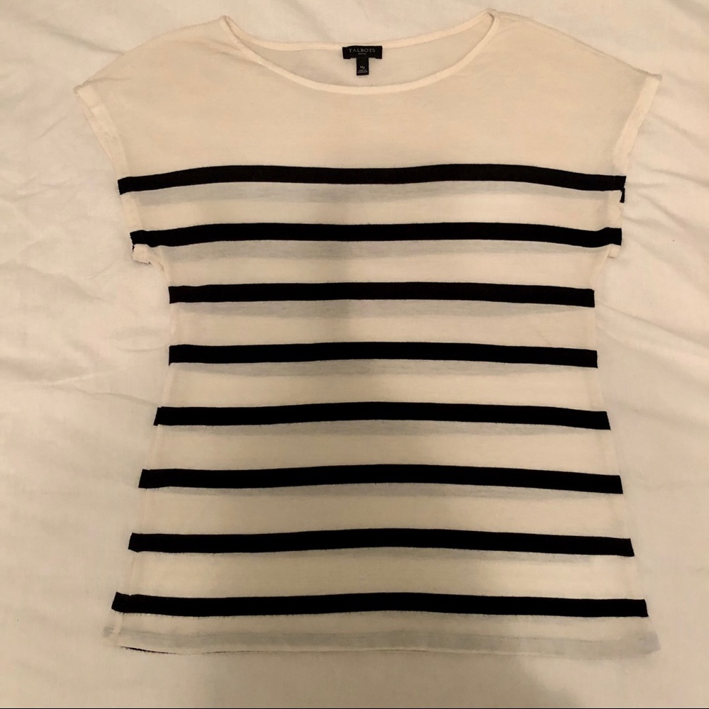 Talbots Striped Shirt - Size Medium Petite